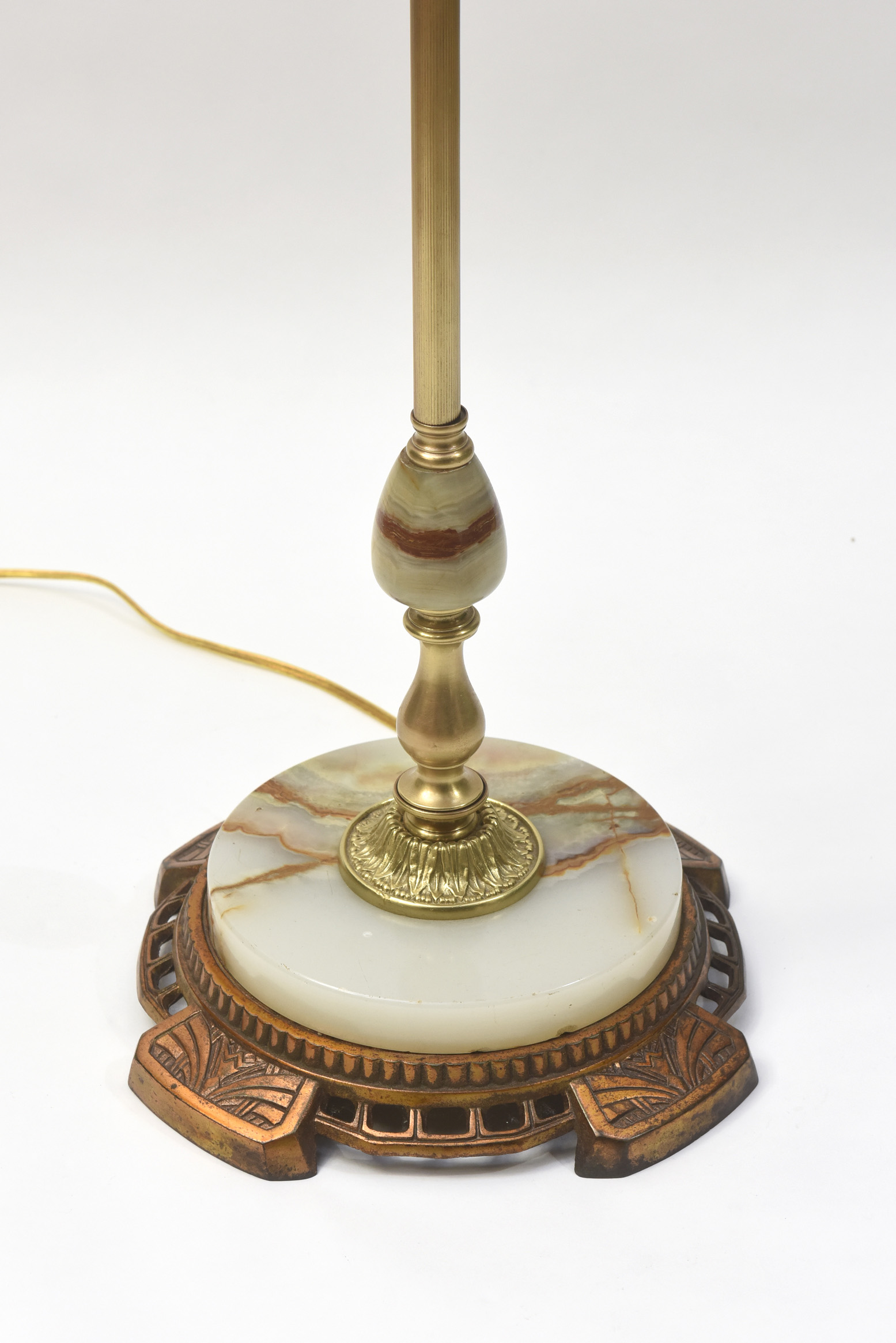 Floor Lamp With Onyx Stem And Base Appleton Antique Lighting