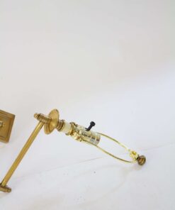 S380 Late 20th Century Brass Swing Arm Sconce