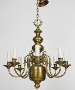 Early 20th Century Eight Arm Dutch Style Chandelier
