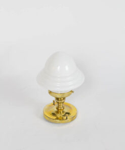Small acorn milk glass flush mount pendant