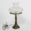 Electrified Gas Table Lamp with Glass
