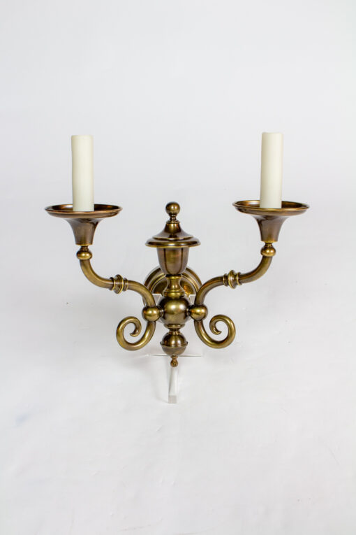 S250: Two Arm Early Electric Sconces, 5 available