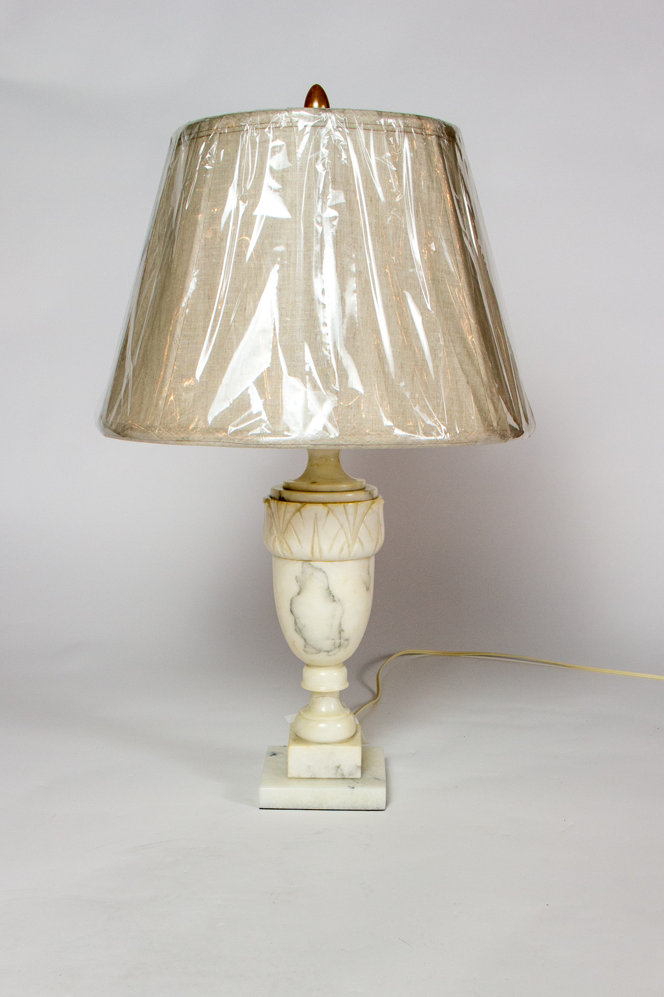 Medium Alabaster Table Lamp With Shade, Alabaster Floor Lamp Shade
