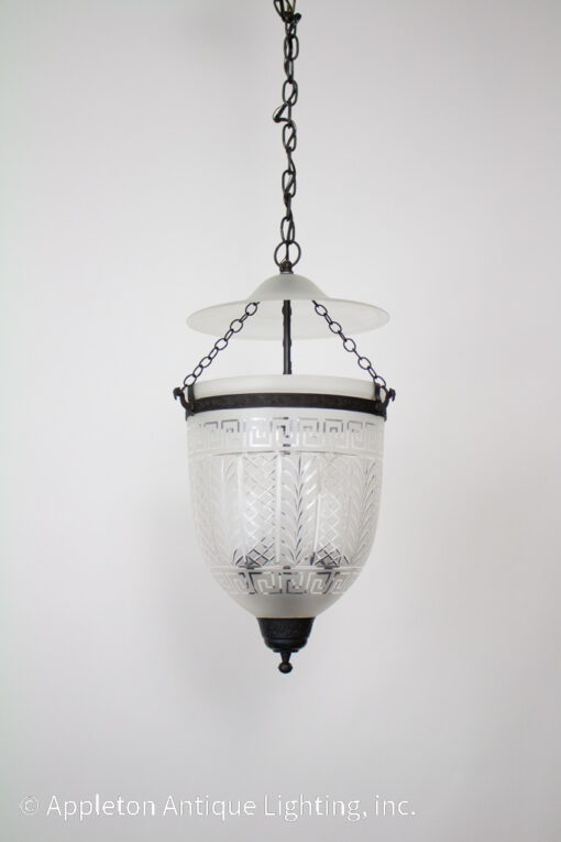 Neoclassical Glass Bell Jar Lantern
