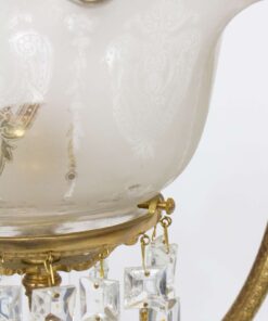 S112 19th Century Victorian Gilt Brass Sconces - a Pair