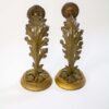 S375 19th Century Foliate Candle Sconces - a Pair