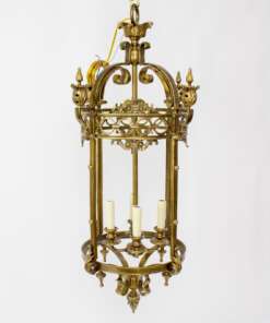 L158 Traditional Cast Brass Lantern