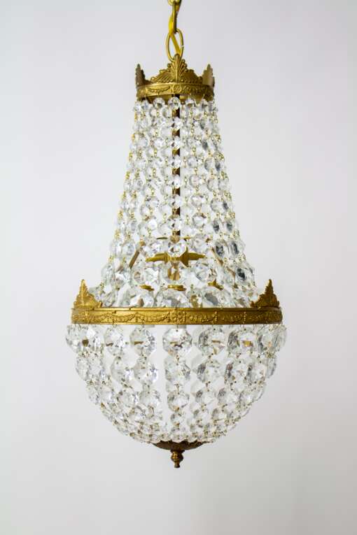 P209 Small Crystal Basket Fixture